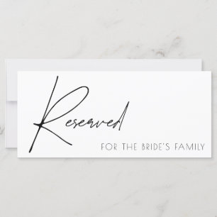Elegant Reserved Wedding sign