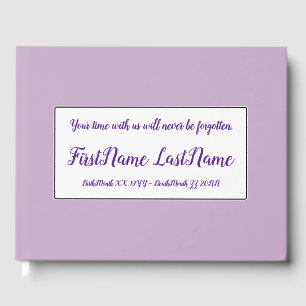 Elegant, Respectable Funeral Guestbook