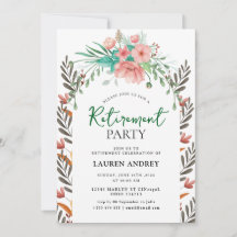 Elegant Retirement Celebration Invitation
