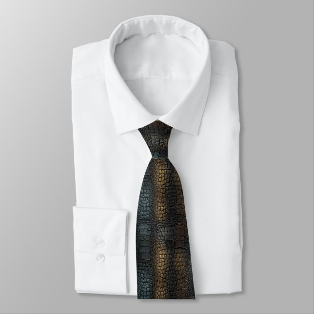 Elegant Retirement Gifts For Men Nature Inspired  Tie (Tied)