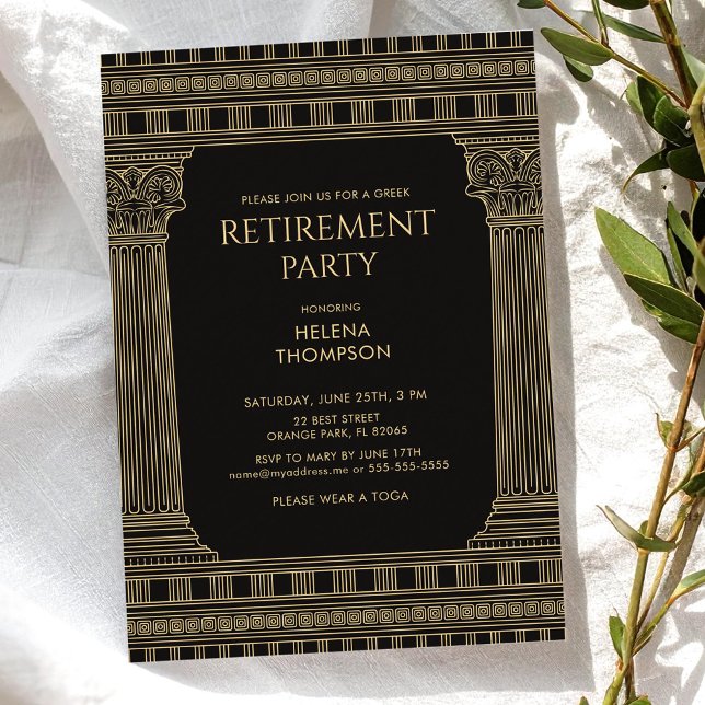 Elegant Retirement Party Invitation (Creator Uploaded)