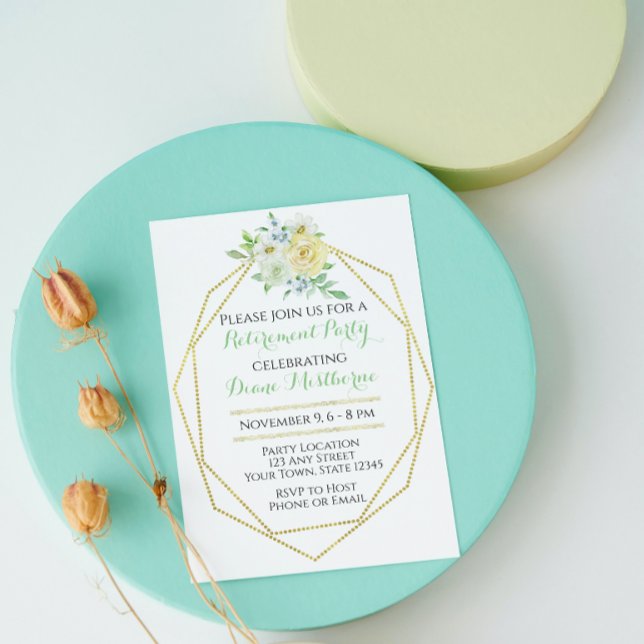 Elegant Retirement Party Invitation (Creator Uploaded)