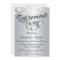 Elegant Retirement Party Invitation - Silver