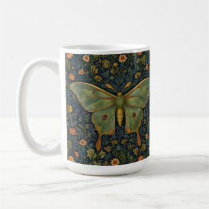 Elegant retro boho Luna moth botanical  Coffee Mug