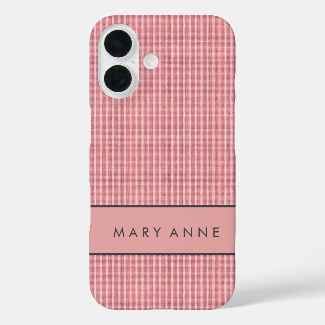 Elegant Retro Chequered Case (Back)