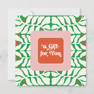 Elegant Retro Christmas Gift Certificate