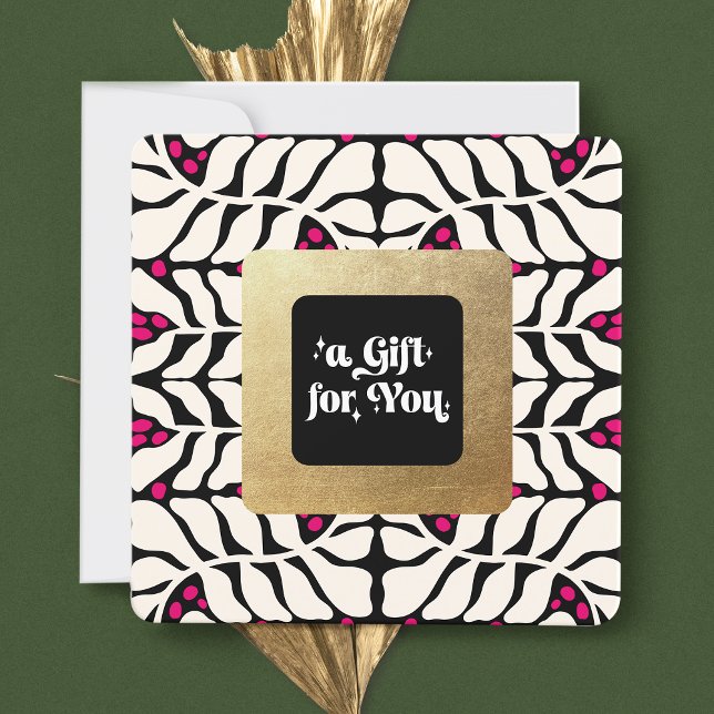 Elegant  Retro Christmas  Gift Certificate (Creator Uploaded)