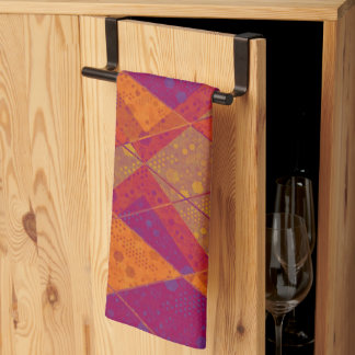 Elegant Retro Colorful Pattern Kitchen Towels