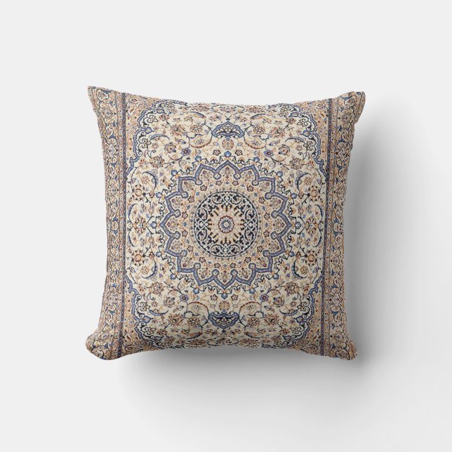 Elegant Retro Modern Vintage Persian Cushion (Front)