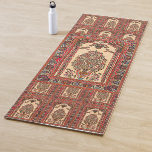 Elegant Retro Modern Vintage Persian Yoga Mat