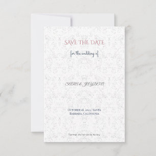 Elegant & Retro Save the Date – No Photo Unique