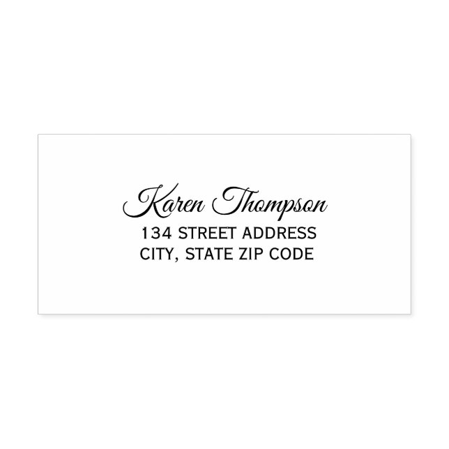 Elegant Return Address Self-inking Stamp (Design)