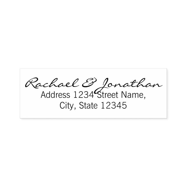 Elegant Return Address Self-inking Stamp (Design)