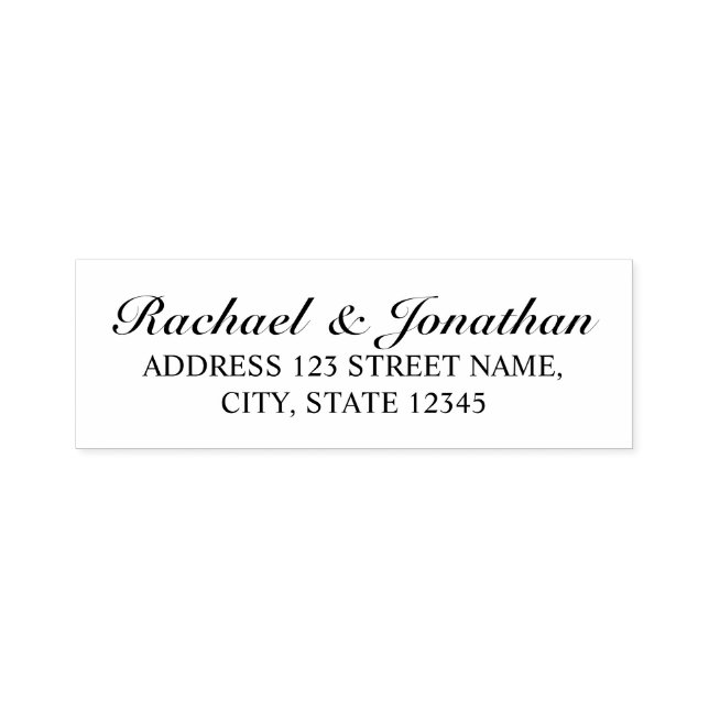 Elegant Return Address Self-inking Stamp (Design)