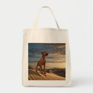 Elegant Rhodesian Ridgeback Grocery Tote Bag