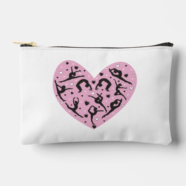 Elegant Rhythmic Gymnastics Two-Sided Make up Accessory Pouch (Front)