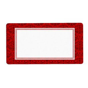 Elegant Rich Red Damask Custom Colour Background