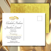 Elegant Rings Simple Wedding Invitation