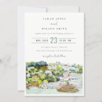Elegant River Cruise Country Landscape Wedding