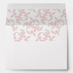 Elegant Rococo Pink Ornament Pattern    Envelope