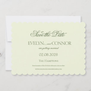 Elegant Rococo Wedding Save The Date