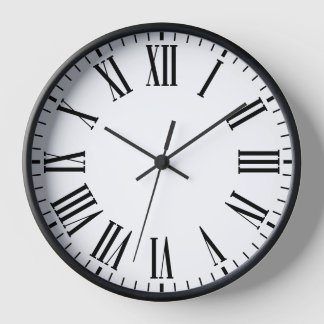 Elegant Roman Numeral Wall Clock ⏳ Classic Black