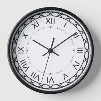 Elegant Roman Numeral Wall Clock ⏳ Classic Black