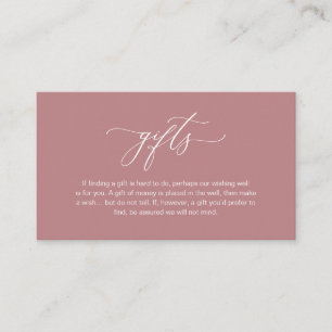 Elegant Romantic, A note on gifts, Dusty Rose Enclosure Card