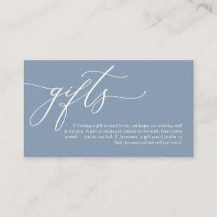 Elegant Romantic, A note on gifts, Money Cash Enclosure Card