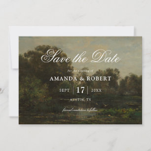 Elegant Romantic Fine Art Wedding Save The Date
