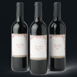 Elegant & Romantic Floral Garden Flower Canopy Wine Label<br><div class="desc">Add some personal and unique style. Elegant & Romantic Floral Garden Flower Canopy. Personalise with name,  initials,  message,  quote or anything you desire.</div>