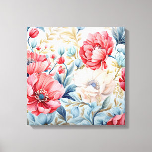 Elegant Romantic Flower Botanical Garden Canvas Print