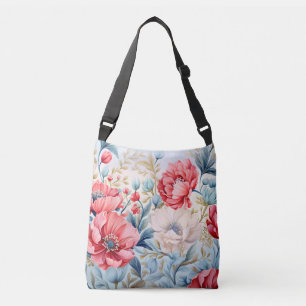 Elegant Romantic Flower Botanical Garden Crossbody Bag