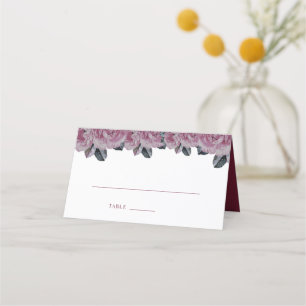 Elegant Romantic Flower Seating Table Place Card