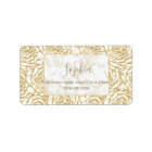 Elegant romantic gold roses pattern image