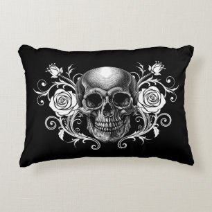 Elegant, Romantic Goth Decorative Cushion