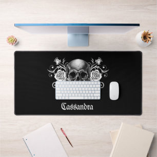 Elegant, Romantic Goth Personalised Desk Mat