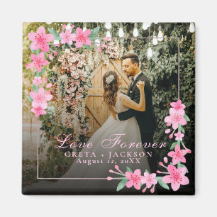 Elegant Romantic Happy Valentine's Day photo  Magnet