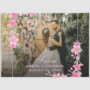 Elegant Romantic Happy Valentine's Day photo  Tissue Paper