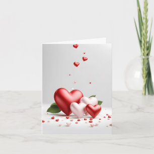 Elegant Romantic Heart Valentine’s Day Card