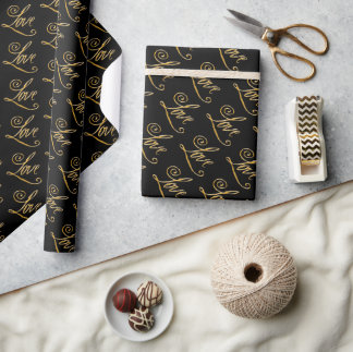 Elegant, Romantic, Love Wrapping Paper