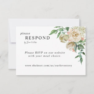Elegant Romantic Rose Garden Online RSVP Card