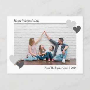 Elegant Romantic Valentines Day Couple Photo Postcard