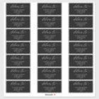 Elegant Romantic Wedding Guest Address Black