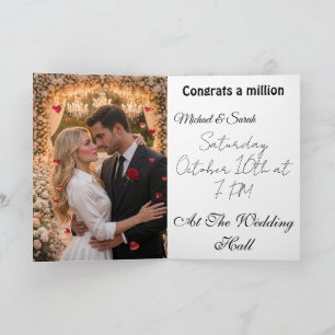Elegant Romantic Wedding Invitation