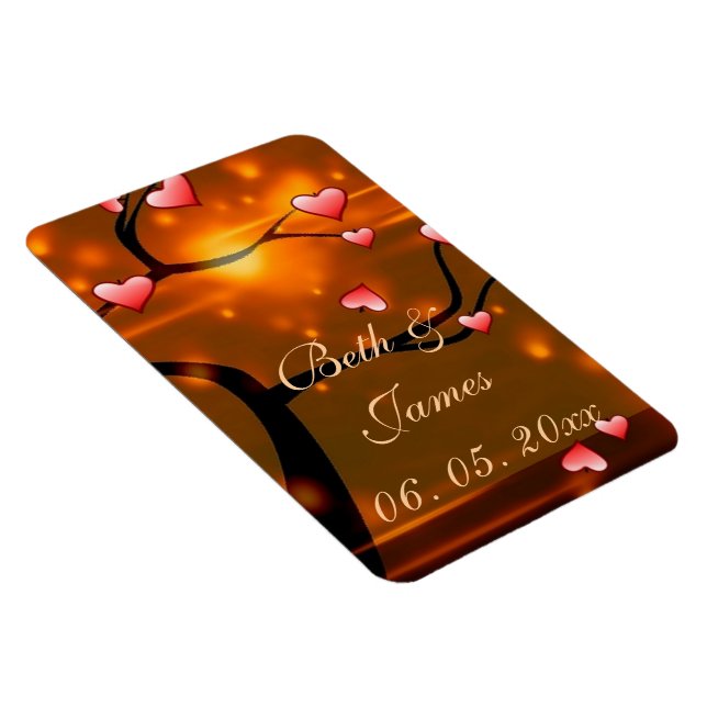 Elegant Romantic Wedding Magnet (Right Side)