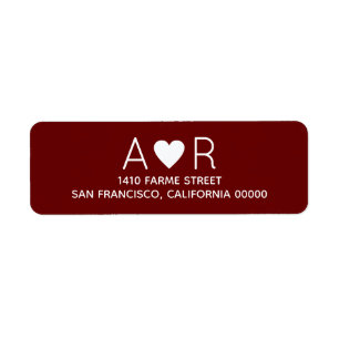 Elegant romantic wedding red label