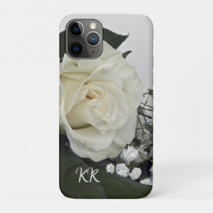Elegant & Romantic White Rose Personalised Case-Mate iPhone Case
