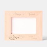 Elegant Rose Always & Forever Medium Wedding Etched Frames<br><div class="desc">Cherish the memory of your special day with this stunning etched picture frame. Adorned with elegant script reading "Always & Forever, " a single long-stemmed rose, your wedding date, and the couple's names. This picture frame blends simplicity and glamour, making it an ideal gift for newlyweds or the perfect way...</div>