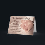 Elegant rose birthday card for girlfriend<br><div class="desc">An elegant pale rose on a lace background. A beautiful card that will impress any lady. With a touching verse to reach her heart.</div>